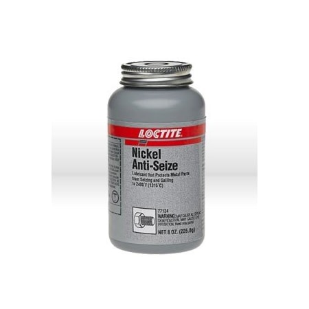Loctite Anti Seize Lubricant, Nickel Anti-Seize 8 oz. Net Wt. Brush Top LOC77124